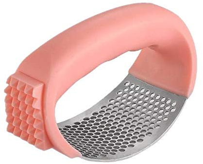 llasm Garlic Crushers Oxo Garlic Press Kitchen Gadgets And Tools Kitchen Utensils Garlic Rocker Stainless Steel Garlic Press Garlic Peeler Pink,One Size