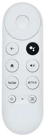 NITVIA G9N9N Télécommande vocale Bluetooth IR for Chromecast Google TV 4K Snow G9N9N Remplacement (télécommande Uniquement)