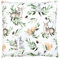 TupTam Kissenbezug Gemustert Bunte Kissenhüllen Dekokissen für Baby und Kinderzimmer, Farbe: Eichhörnchen/Hirsch/Blätter/Grün, Größe: 80 x 80 cm