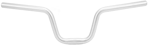 Alomejor Manubrio per Bici in Lega di Alluminio a Forma di U per Silver Solleva 160 mm 6,3 Pollici per Bicicletta U-Shape Handlebar Accessory