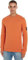 Calvin Klein Badge Waffle Ls Tee J30J323485, Top in Maglia a Maniche Lunghe, Uomo, Arancione (Burnt Clay), XXS