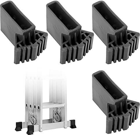 Pies de escalera: 4 piezas de repuesto para pies de escalera, tapas protectoras para pies de escalera, almohadillas protectoras para escaleras telescópicas, escaleras técnicas, espigas de pescado