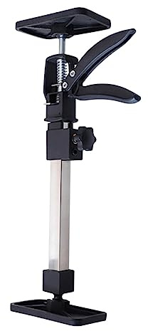 JISADER Deckenstütze Montagestütze Einhandstütze Schnellspann-Stütze, Verstellbare Teleskopstange Stützstange bis 60 kg Belastbar, Teleskop Stütze Ausziehbar 40-82cm für Hängeschrank Türzargen