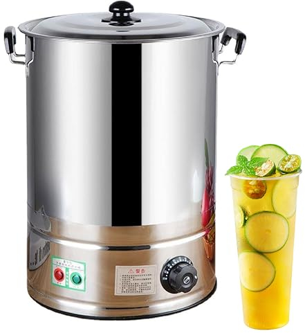 Urna per catering commerciale da 20 l/30 l/40 l, erogatore per caldaia acqua calda, bollitore per zuppa, pentola riscaldante per buffet, manopola di controllo della temperatura 30-110°C 30L no-faucet