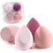 Cheerhom 4PCS Eponge Maquillage Avec Boîte de Rangement pour Crème et Poudre Liquides
