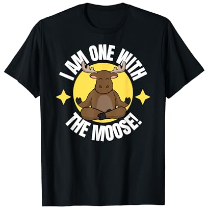 Lustiger Yoga Meditierender Elch-Spotter und Elch-Liebhaber T-Shirt