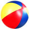 Bola de Playa Gigante, Pelota de Playa Inflable de 47 Pulgadas PVC, Colorida Bola de Playa, Bola de Playa Jumbo Divertida para Piscinas Partes Juegos de Agua de Patio, Pelota de Playa Inflable