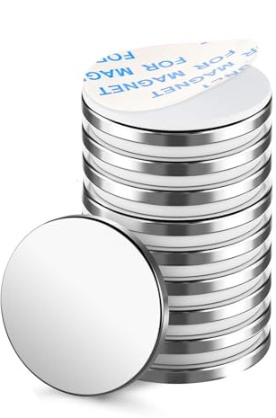 10 Stück Neodym Magnet 20mm x 3mm,Magnete Selbstklebend Flach Rund für Magnettafel Klein Küche Büro Kühlschrank Magnete Whiteboard…