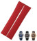 KDEGK Kautschukband, Metallstift, 21 mm, Uhrenarmband, passend für PATEK 5167A 5167R AQUANAUT Philippe PP, braune wasserdichte Armbänder(Red strap)