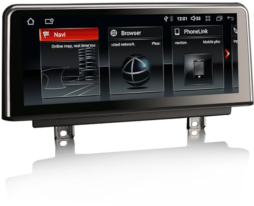 Erisin Android 14 Qualcomm 8-Kern 4GB 64GB Autoradio GPS Navi für für BMW 3er F30 F31 F34 M3 F80 4er F32 F33 F36 M4 F82 NBT Carplay IPS WiFi 4G DAB+Bluetooth DVR Idrive DSP Canbus