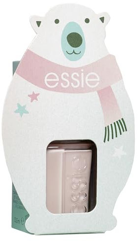 essie X-Mas Coffret Eisbär, Nr. 6 ballet slippers, hochwertiger und farbintensiver Nagellack, 13,5 ml