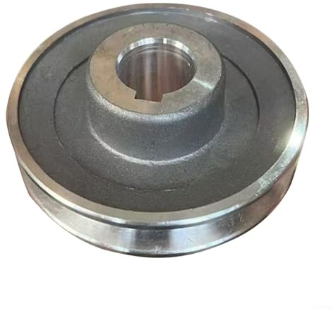 EXTRWORY Riemenscheiben-Konstruktion, Einzelrille, Aluminium, A-Typ, Luftkompressor-Motor-Riemenscheibe, 97 x 24 mm, 97 x 19 mm, silberfarbenes Dreiecksriemenrad, Werkstattwerkzeug (97 x 24)