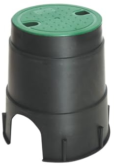 SAB Runder Schacht Ø 16 cm für die Bewässerung, leicht und stapelbar, aus robustem Polypropylen mit einfachem Durchgang von Rohren, ideal für Garten und Gemüsegarten
