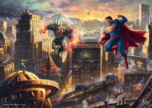 Schmidt Spiele 58591 Superman, Man of Steel, Thomas Kinkade, 1000 Teile Puzzle