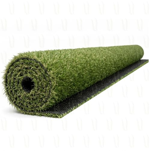 ERBABELLA Prato Sintetico Drenante 25 mm Effetto Realistico, Erba Finta in Rotolo per Giardino, Terrazzo e Balconi, PE Verde Naturale UV, Zero Manutenzione e Pet Friendly (2 x 10 m (20 m²))