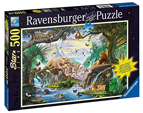 Ravensburger 14863 - Tiere am Wasserloch - 500 Teile Starline-Puzzle