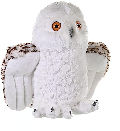 Wild Republic 10922 10957 Plüsch Schneeeule, Cuddlekins Kuscheltier, Plüschtier, 30cm