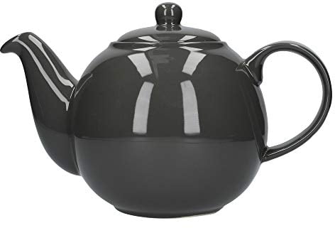 London Pottery Teapot with Strainer, London Grey, 6 Cup (1.2 Litre)