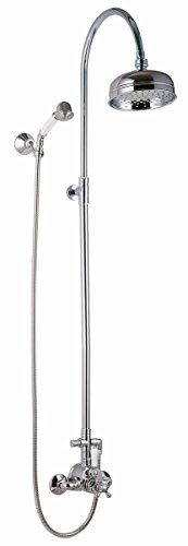 Clever 96746 Conjunto de Ducha Termostático Extensible With2 Antigona, Elegance, Cromado