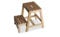 GartenDepot24 Tritthocker aus massivem Buchenholz - 2-stufig, klappbar, rutschfest & stabil, ideal als Fußhocker, Tritt oder Sitzgelegenheit für Haushalt, Küche & Balkon