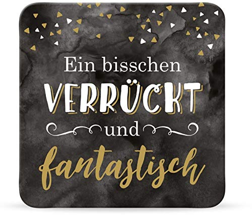 Sheepworld, My Beautytree - 44608 - Untersetzer Nr. B10, EIN bisschen Verrückt und fantastisch, Kork, 9,5cm x 9,5cm
