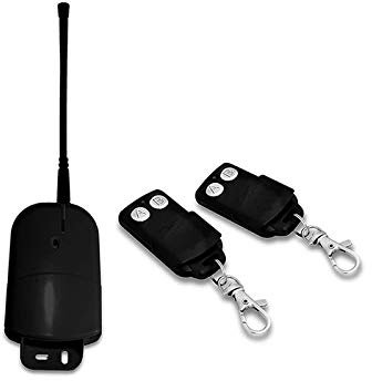KIT RICEVENTE 2 CANALI 7A TELECOMANDI 433MHZ CANCELLI SERRANDE LUCI 12-24V AC/DC Ricevitore Con Antenna Per Esterno + 2 Radiocomandi