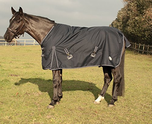 Rhinegold Unisex-Erwachsene Torrent Outdoor Rug-4/3-Black Outdoorteppich, Schwarz, 4'3