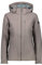 CMP Veste Softshell à Capuche pour Femme avec Fermeture Éclair Marron Coupe-Vent, P621 Tortora, 38/S