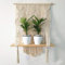 YOUNICER Nordischen Stil Quaste Tapisserie Makramee Wandbehang Pflanzenhalter Blumentopf Quaste Korb Hause Wandbehang Dekoration Boho Deko