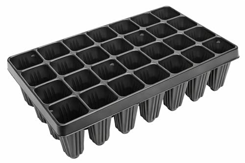 Muddy Hands Large Deep Root Trainer Tray - Seed & Seedling Cell Plug Propagation Tray for Plant Cultivation (1, 28 Cell)