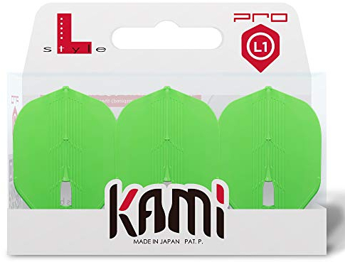 Lstyle Dart Flights: l1 pro kami standardform ? Ultra flexibel ? f?r Soft-dartpfeile und stahlspitzen ? neon gr?n
