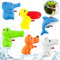 6er Set Wasserpistole Spielzeug für Kinder,Wasserpistole klein,Mini Wasserpistolen für Kinder,Wasserpistole Tiere Für Kleinkinder,Wasserpistolen Set,Water Gun,Wasserpistolen,Blaster Spielzeugm