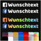 Social Media Sticker personalisiert mit Wunschname Aufkleber mit Benutzername für Auto Fahrrad Motorrad Autoscheibe Fenster Schaufenster Kfz (Facebook)
