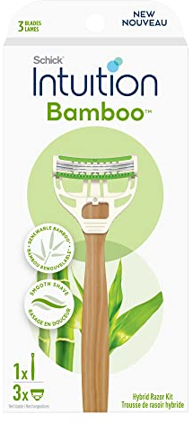Schick Intuition Bambus-Einwegrasierer für Frauen, 3 Stück