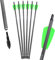 ZSHJGJR 6/12 pcs Bogenschießen Carbon Pfeile 7,5/15 Zoll Armbrust Pfeile Spine 400 Armbrustbolzen Archery mit 2 grüne Gummifeder für Armbrust (15 Zoll, 6pcs)