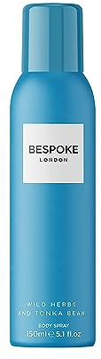 Bespoke Herren Wild Herbs and Tonka Bean Körperspray, Duft für Männer 150ml