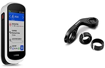 Garmin Edge Explore 2 – GPS-Fahrradnavi für Tourenradfahrende & E-Bikende, 3“ Touchdisplay mit einfacher Bedienung & Aero-Kombi Lenkerhalterung Varia Universelle Halterung, Black/Gray, M