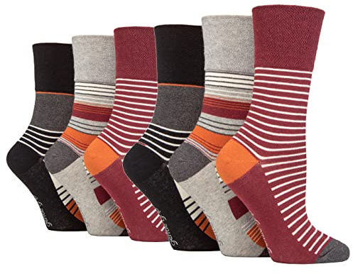 SOCK SHOP GENTLE GRIP 6 Pairs of Ladies Socks, Size UK 4-8 (6 x RH251)