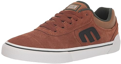 Etnies Joslin Vulc - Zapatillas de Skate Zapato para Patinar para Hombre, Marrón/Verde, 42 EU
