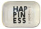Giftcompany Dekoteller Love Plates Happiness Porzellan 15,5x10x2 cm weiss