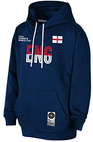 FIFA Official 2023 Women's Football World Cup Adult Team Hoodie, England, Navy, Small