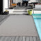 Mia´s Teppiche Tulsa - Outdoor-Teppich für Terrasse und Balkon - Wetterfest, UV-Beständig, Wasserabweisend, Pflegeleicht, Robust und Strapazierfähig, Grau, 80 x 200 cm