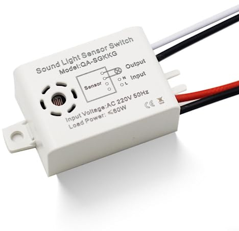 RANRAO 5Pcs interruttore vocale intelligente, 220 V modulo suono sensore di voce interruttore sensore di controllo vocale, interruttore automatico on/off luce controller per corridoio magazzino scale