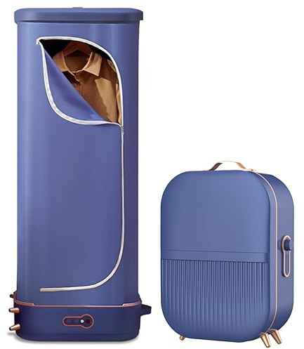 Sèche-linge automatique, défroisseur vapeur portable pliable à suspendre, machine à repasser les vêtements pliables pour enlever les rides, cycle de chaleur à 360 degrés, synchronisation intelligente