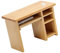 BRIGHTFUFU Ensemble Bureau D'ordinateur De Maison De Poupée Accessoires De Maison De Poupée Meubles De Maison De Poupée Accessoires pour Mini-Maison Petite Table en Bois Éclisse Miniature