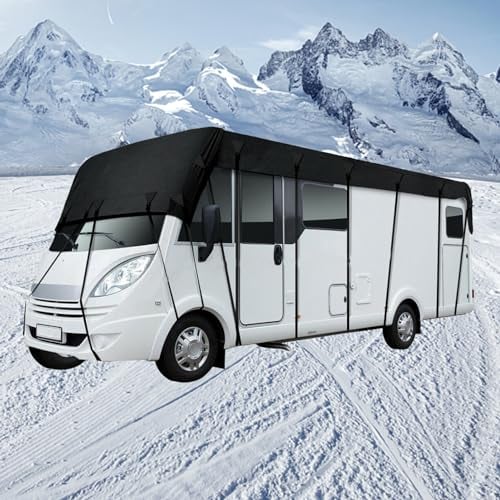 Wohnwagen Wohnmobil Schutzdach Dachschutzplane Abdeckung Schutzhülle 210D Wasserdicht, Staubdicht Und Sonnengeschützt 5-8.5M (6.5 x 3 m (256 x 118,11))