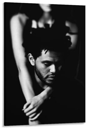 DAGUYS Poster Sänger The Weeknd auf Leinwand, dekorativ, modern, 40 x 60 cm