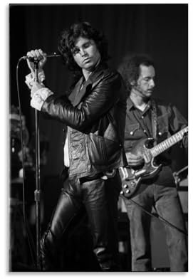 TSNKNP Jim Morrison Singer Poster Dekorative Malerei Leinwand Wandkunst Wohnzimmer Poster Schlafzimmer Malerei,Wandkunst Bilddruck Moderne Familienzimmer Dekor 08x12inch(20x30cm)