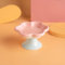 Raised Cat Bowl,Elevated Cat Food Bowl,Ceramic Cat Bowls for Food and Water, Raised Cat Food Dish,Whisker Fatigue,Wide Shallow Design for Pet Easy Eating (Pink Blue)