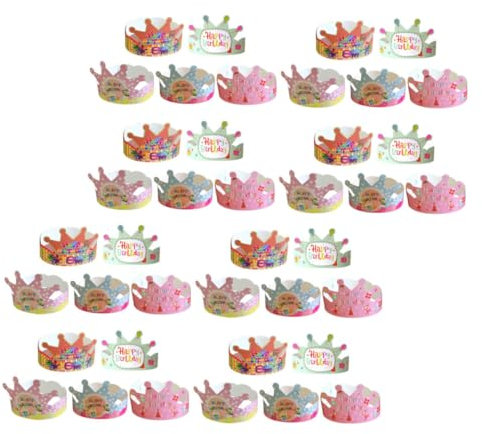 CANIGHT 100 Pezzi Cappelli Festa Compleanno Cappellini Per Ragazzo Ragazza Decorazioni Copricapo Carta Compleanno Ragazzo Cappelli Da Festa